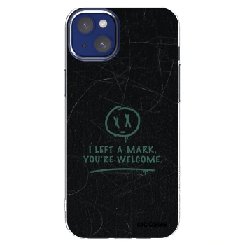 Picasee silikonový průhledný obal pro Apple iPhone 14 Plus - LEFT A MARK
