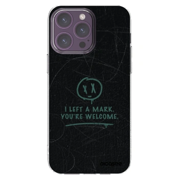 Picasee silikonový průhledný obal pro Apple iPhone 14 Pro Max - LEFT A MARK