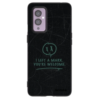 Picasee silikonový černý obal pro OnePlus 9 - LEFT A MARK