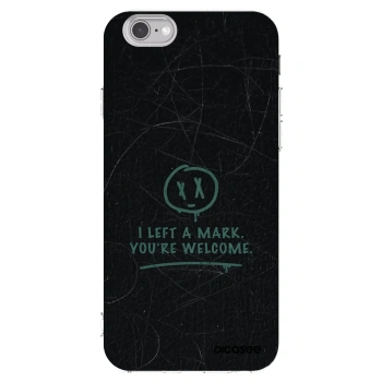 Picasee silikonový průhledný obal pro Apple iPhone 6/6S - LEFT A MARK