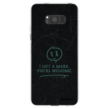 Picasee silikonový průhledný obal pro Samsung Galaxy S8 G950F - LEFT A MARK