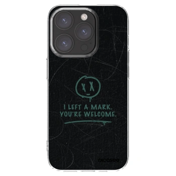 Picasee silikonový průhledný obal pro Apple iPhone 15 Pro - LEFT A MARK