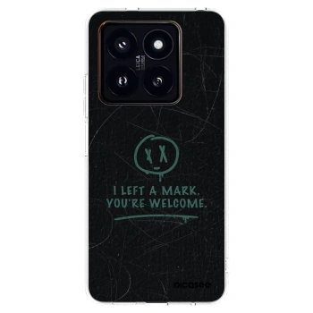 Picasee silikonový průhledný obal pro Xiaomi 14 Pro - LEFT A MARK