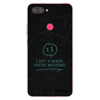 Picasee silikonový průhledný obal pro Xiaomi Mi 8 Lite - LEFT A MARK
