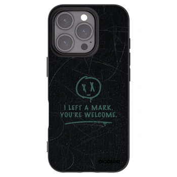 Picasee silikonový černý obal pro Apple iPhone 16 Pro - LEFT A MARK