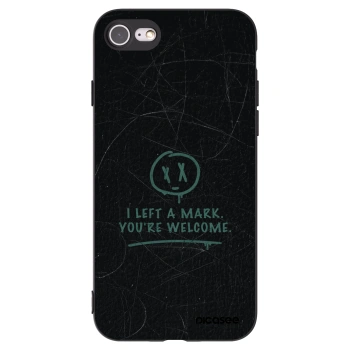 Picasee silikonový černý obal pro Apple iPhone 8 - LEFT A MARK