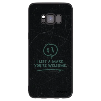 Picasee silikonový černý obal pro Samsung Galaxy S8 G950F - LEFT A MARK