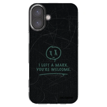 Picasee silikonový průhledný obal pro Apple iPhone 16 Plus - LEFT A MARK