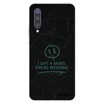 Picasee silikonový průhledný obal pro Xiaomi Mi 9 - LEFT A MARK