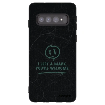 Picasee silikonový černý obal pro Samsung Galaxy S10 G973 - LEFT A MARK