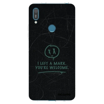 Picasee silikonový průhledný obal pro Huawei Y7 2019 - LEFT A MARK