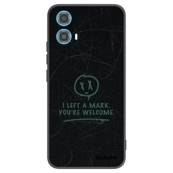 Picasee silikonový černý obal pro Motorola Moto G34 5G - LEFT A MARK