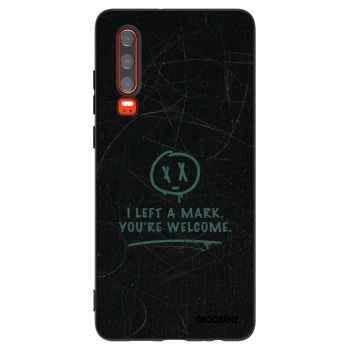 Picasee silikonový černý obal pro Huawei P30 - LEFT A MARK