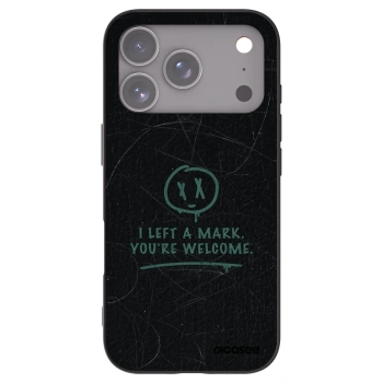 Picasee silikonový černý obal pro Apple iPhone 17 Pro - LEFT A MARK