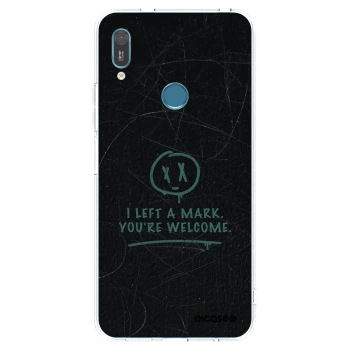Picasee silikonový průhledný obal pro Huawei Y6 2019 - LEFT A MARK