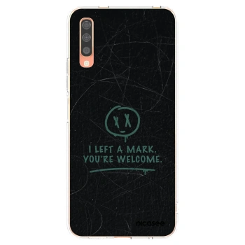 Picasee silikonový průhledný obal pro Samsung Galaxy A70 A705F - LEFT A MARK