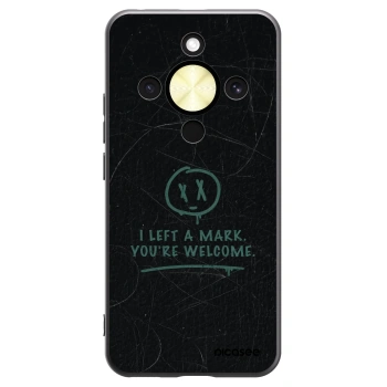 Picasee silikonový černý obal pro Honor Magic8 Lite 5G - LEFT A MARK