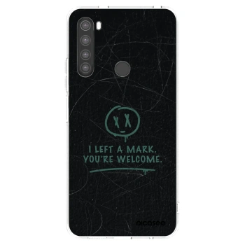 Picasee silikonový průhledný obal pro Xiaomi Redmi Note 8 - LEFT A MARK