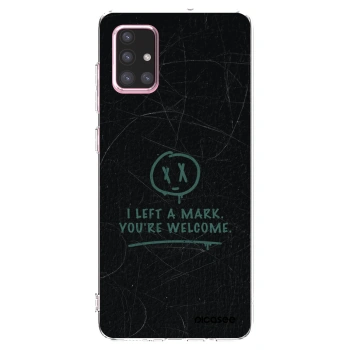 Picasee silikonový průhledný obal pro Samsung Galaxy A71 A715F - LEFT A MARK