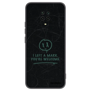 Picasee silikonový černý obal pro Xiaomi Redmi Note 9 Pro - LEFT A MARK