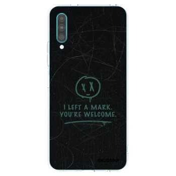 Picasee silikonový průhledný obal pro Samsung Galaxy A30s A307F - LEFT A MARK