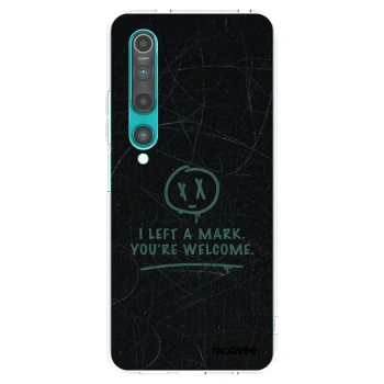 Picasee silikonový průhledný obal pro Xiaomi Mi 10 - LEFT A MARK