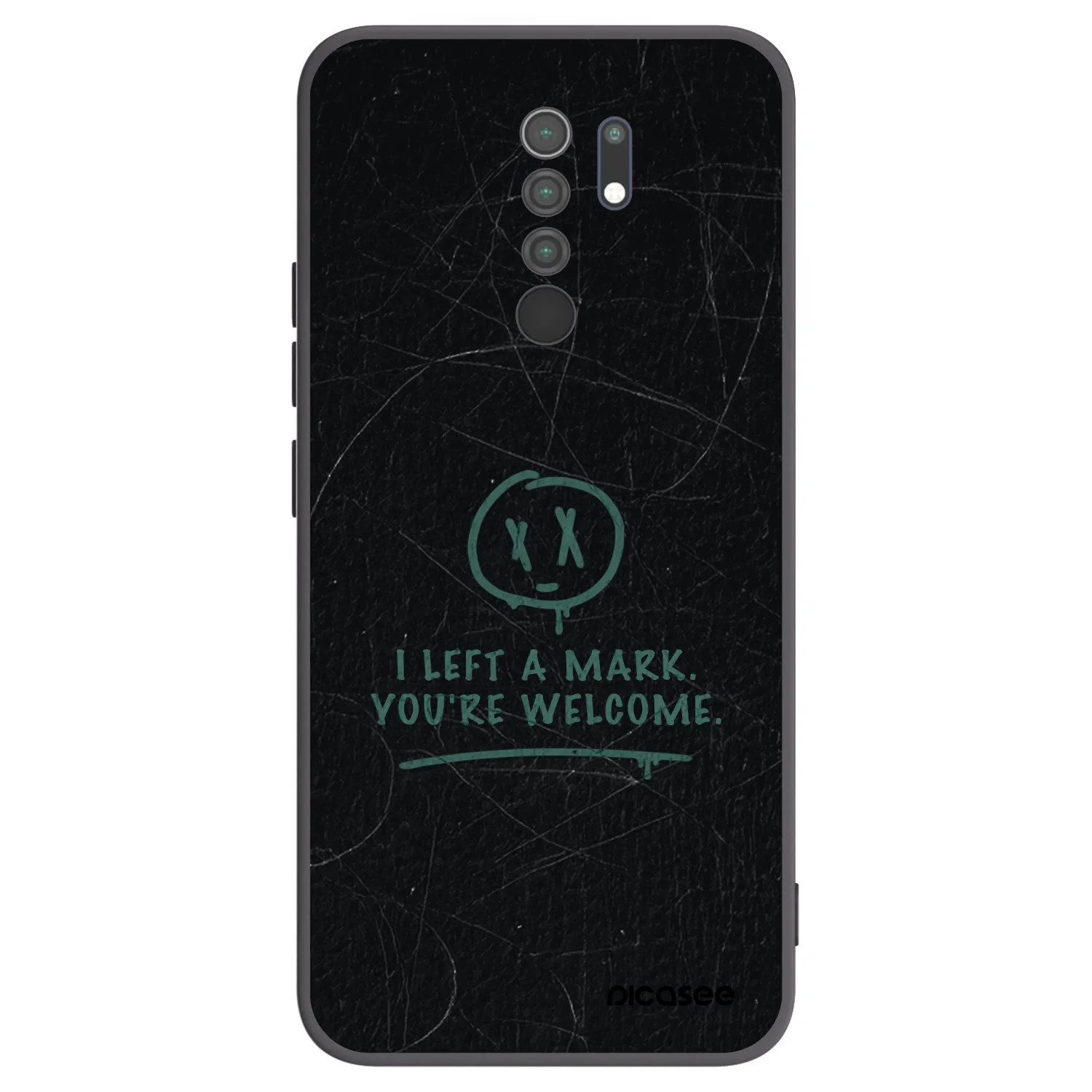 Picasee silikonový černý obal pro Xiaomi Redmi 9 - LEFT A MARK