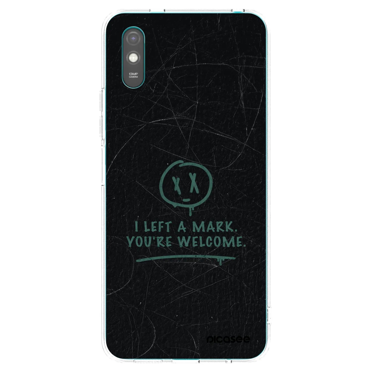 Picasee silikonový průhledný obal pro Xiaomi Redmi 9A - LEFT A MARK