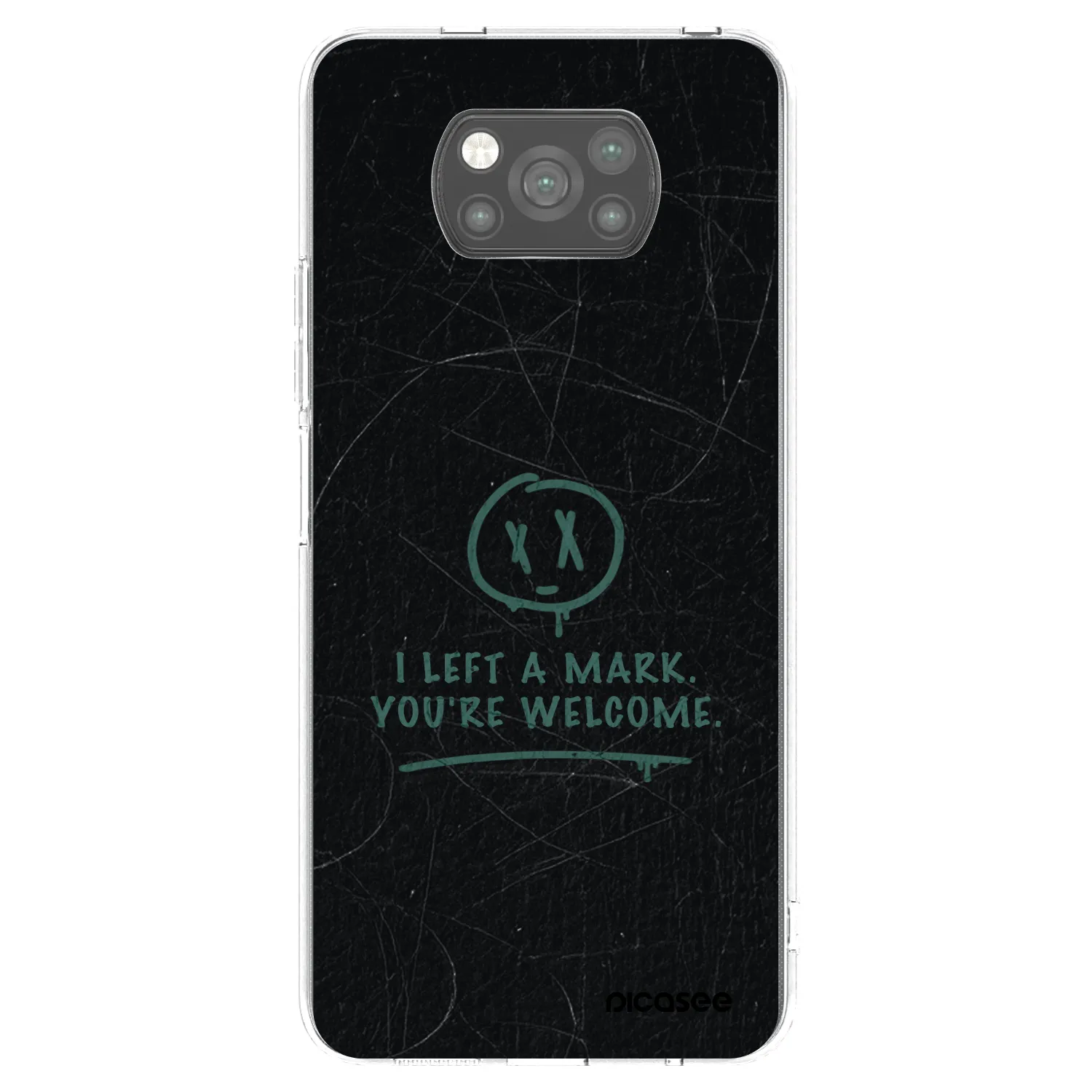 Picasee silikonový černý obal pro Xiaomi Poco X3 - LEFT A MARK