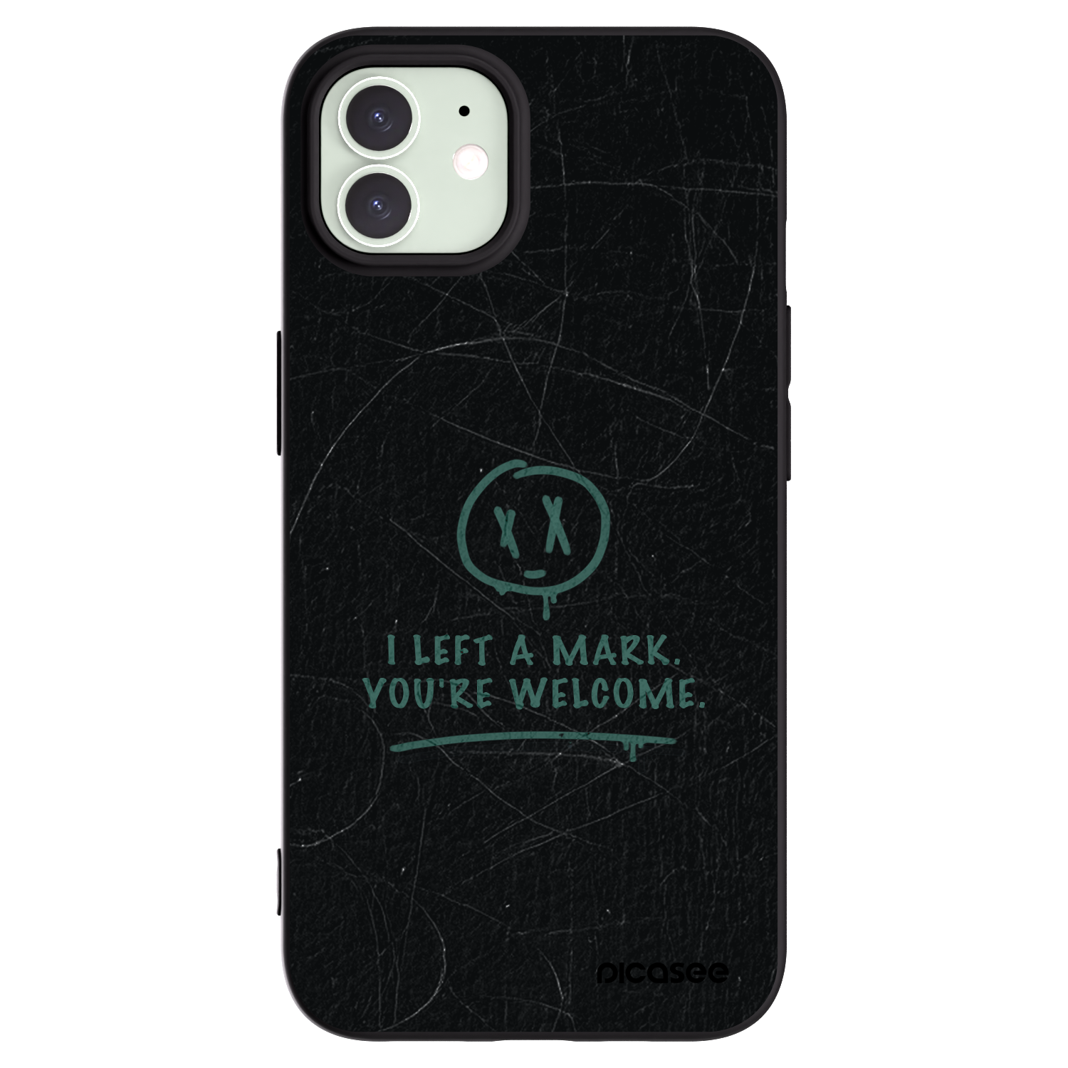 Picasee silikonový černý obal pro Apple iPhone 12 - LEFT A MARK