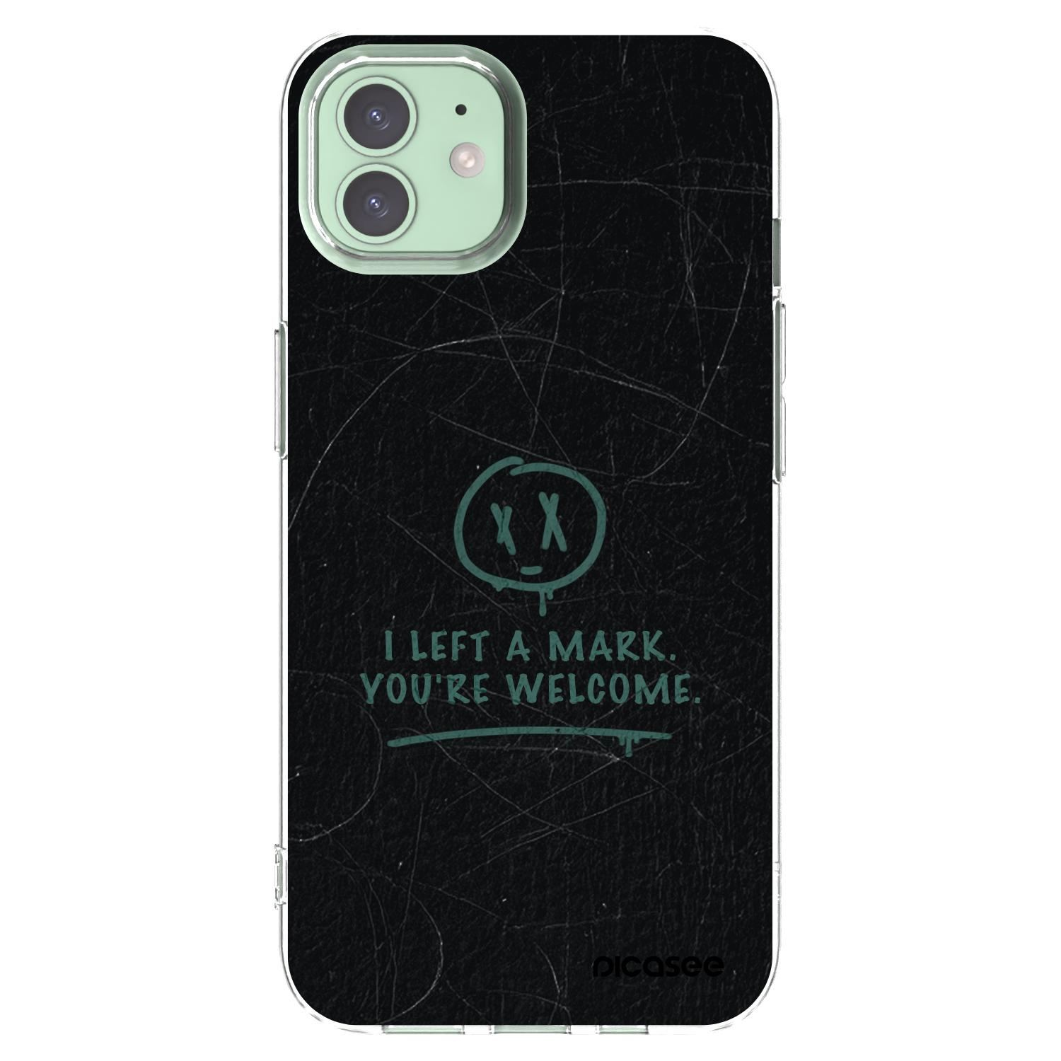 Picasee silikonový průhledný obal pro Apple iPhone 12 - LEFT A MARK