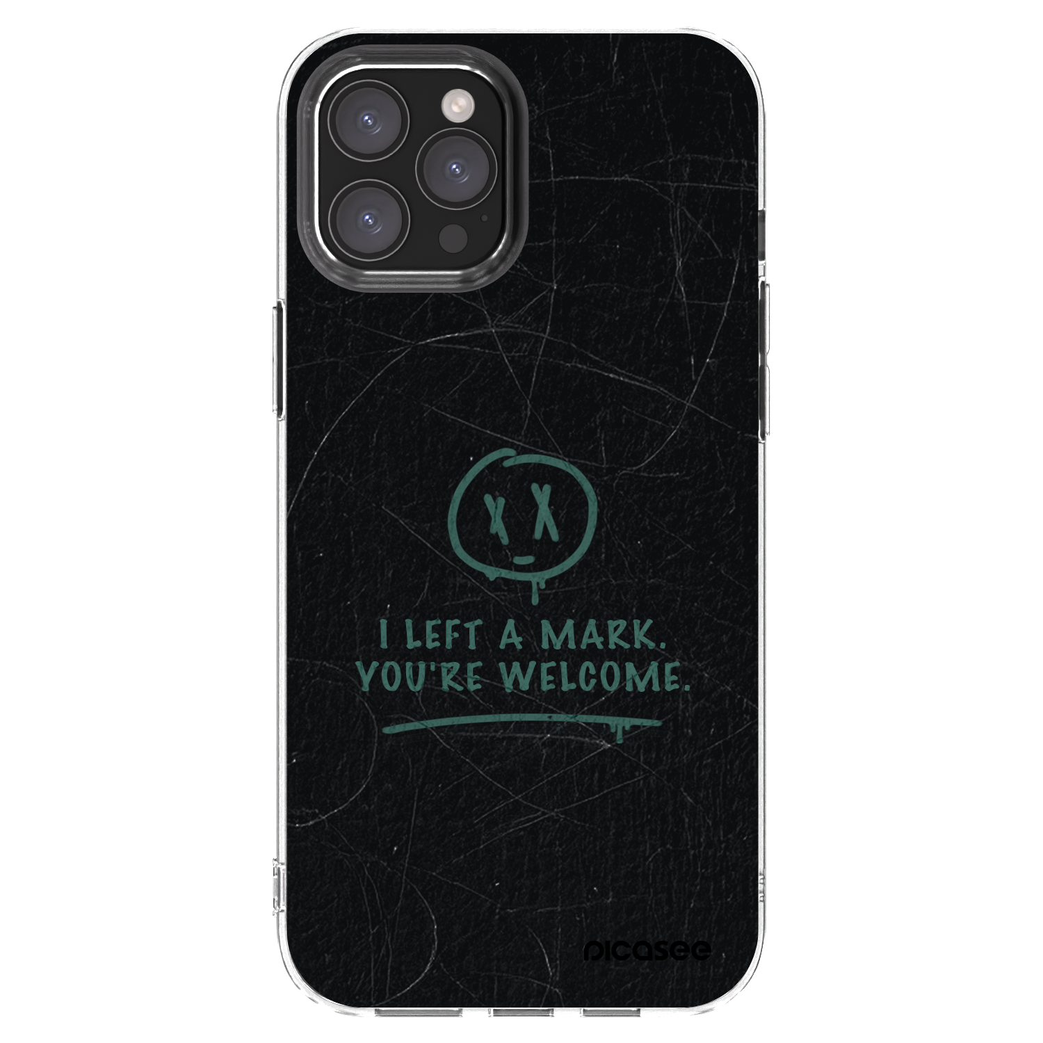 Picasee silikonový průhledný obal pro Apple iPhone 12 Pro Max - LEFT A MARK