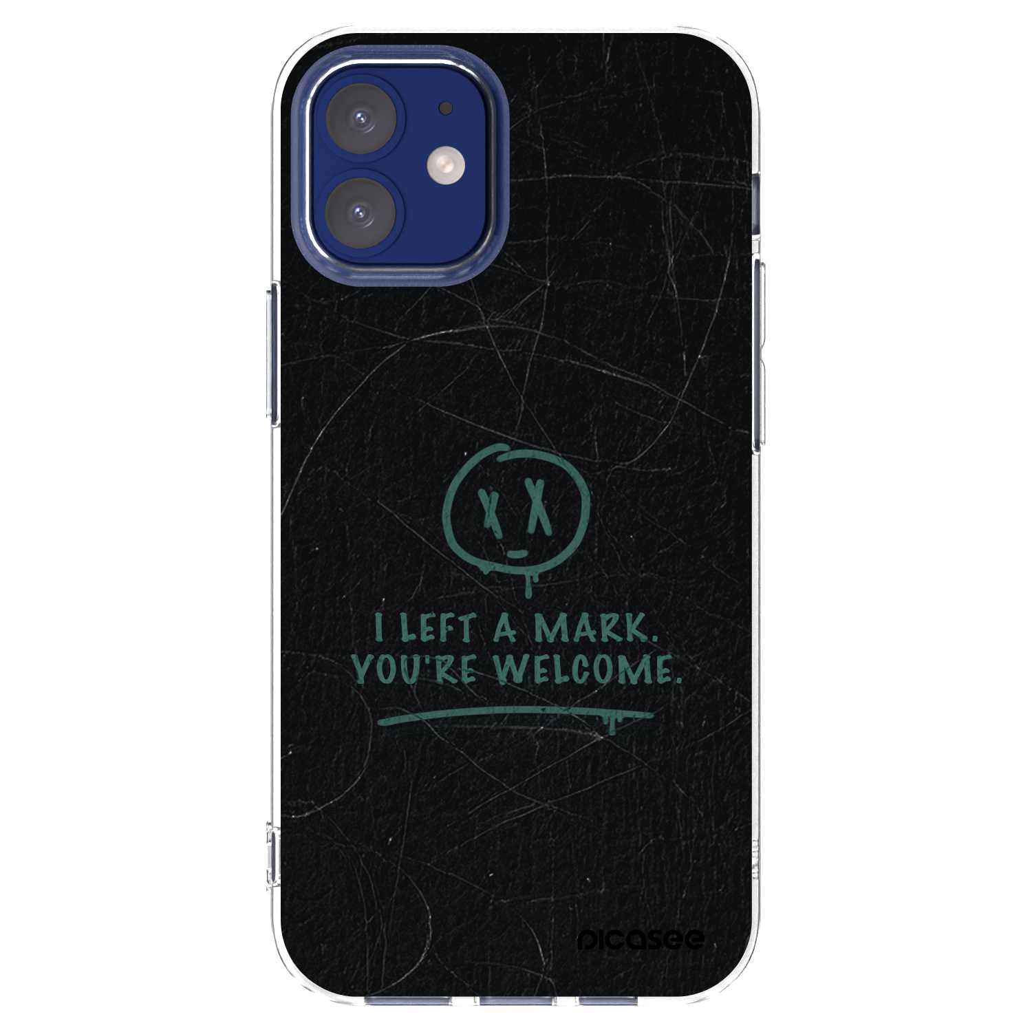 Picasee silikonový průhledný obal pro Apple iPhone 12 mini - LEFT A MARK