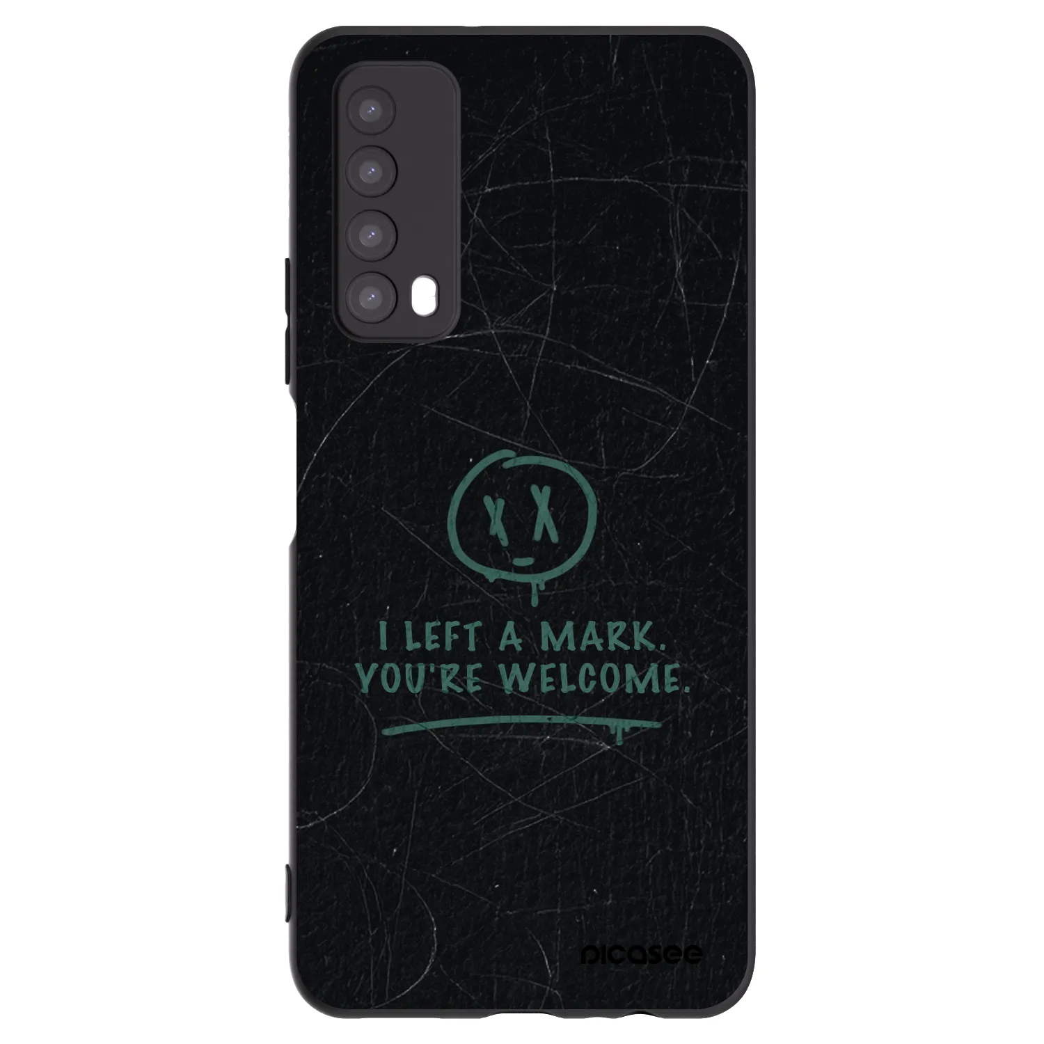 Picasee silikonový černý obal pro Huawei P Smart 2021 - LEFT A MARK
