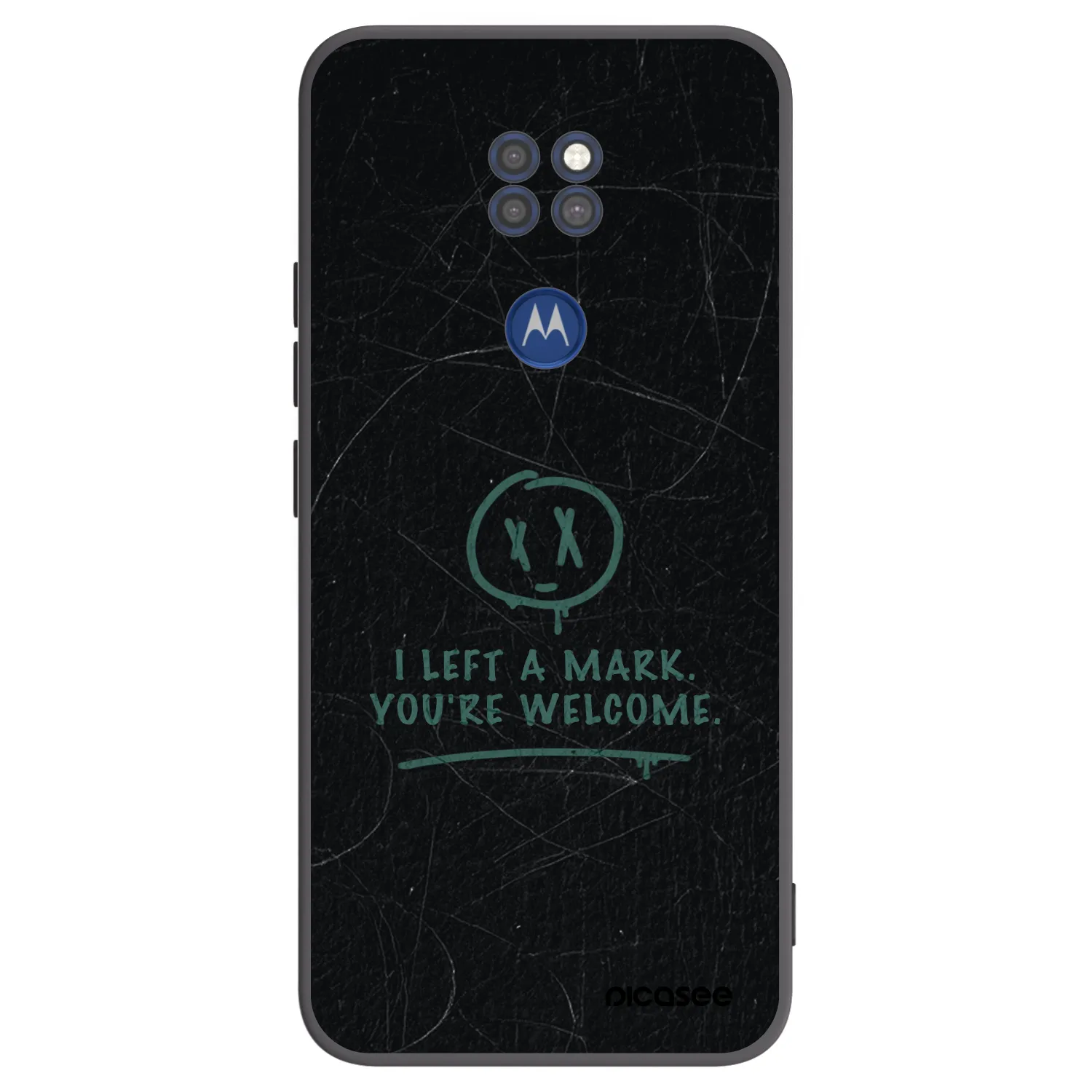 Picasee silikonový černý obal pro Motorola Moto G9 Play - LEFT A MARK