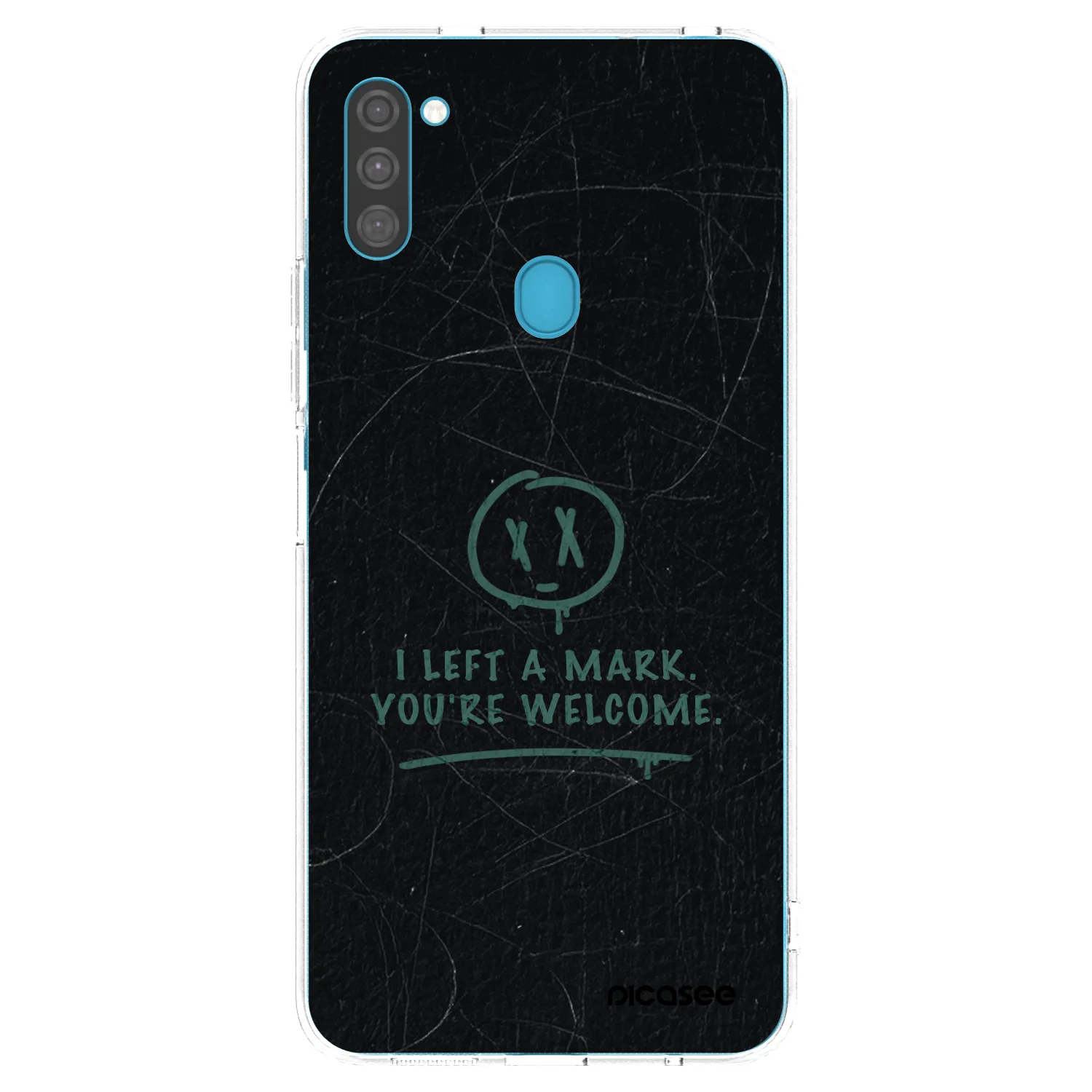 Picasee silikonový průhledný obal pro Samsung Galaxy M11 - LEFT A MARK