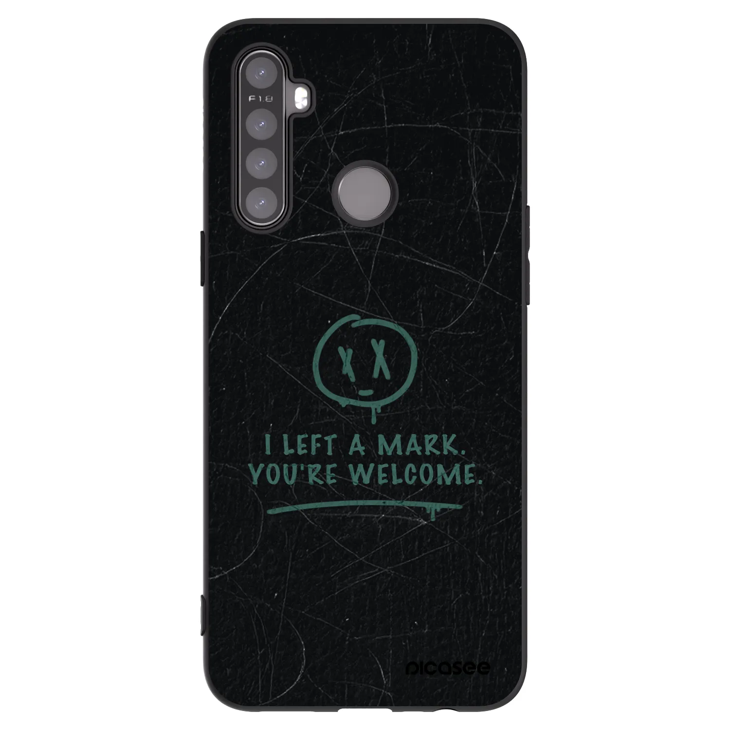 Picasee silikonový černý obal pro Realme 5 - LEFT A MARK