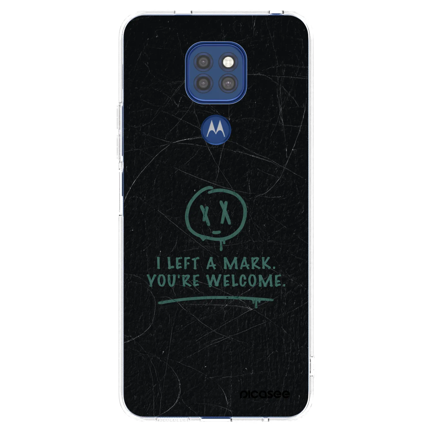 Picasee silikonový průhledný obal pro Motorola Moto G9 Play - LEFT A MARK