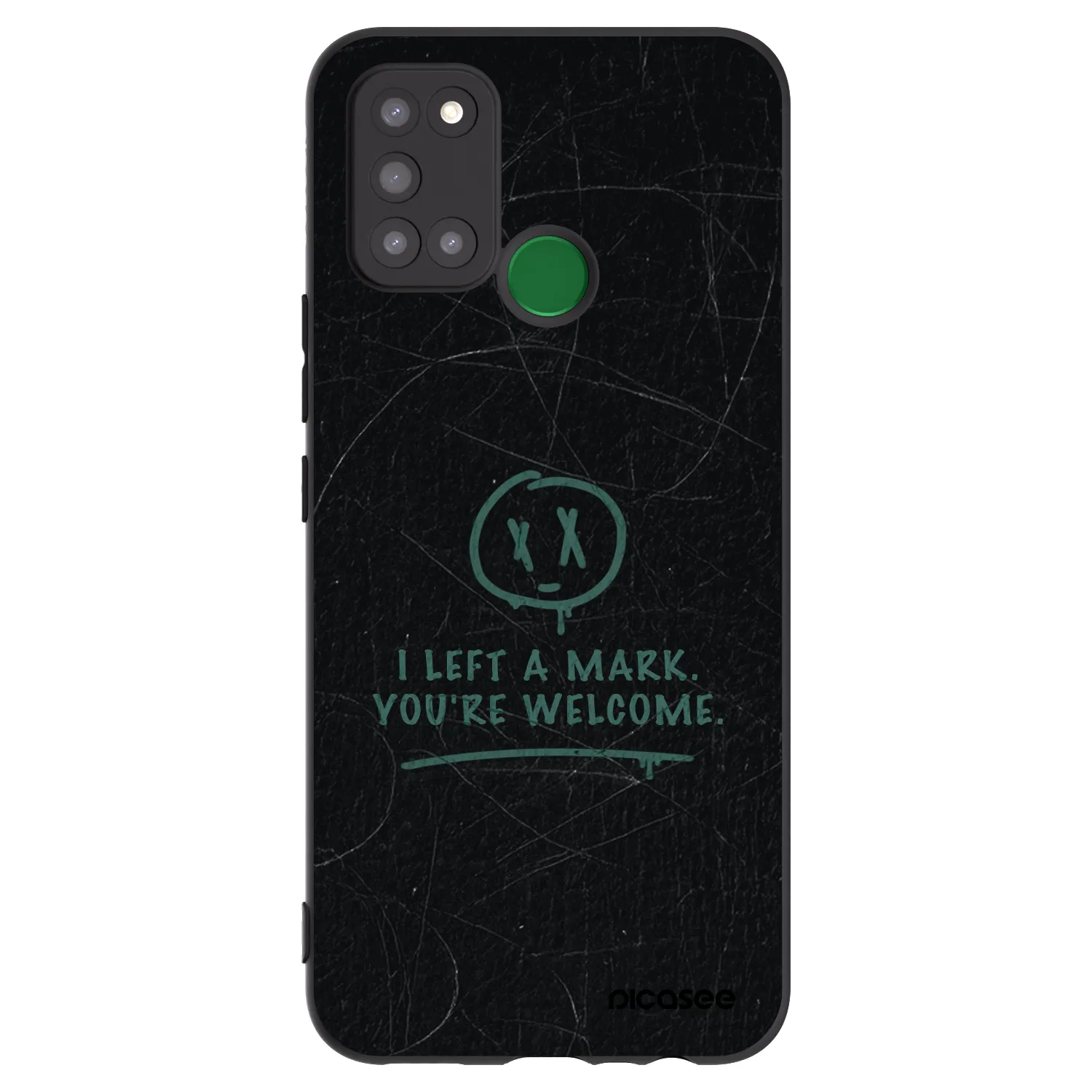 Picasee silikonový černý obal pro Realme 7i - LEFT A MARK