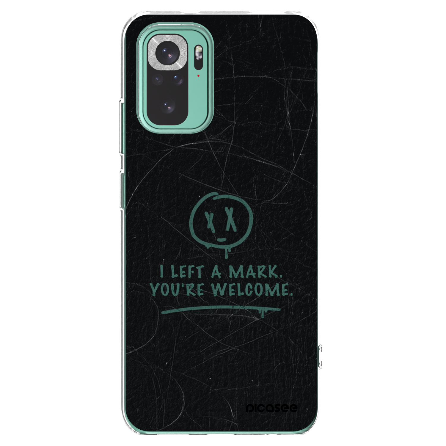 Picasee silikonový průhledný obal pro Xiaomi Redmi Note 10 Pro - LEFT A MARK