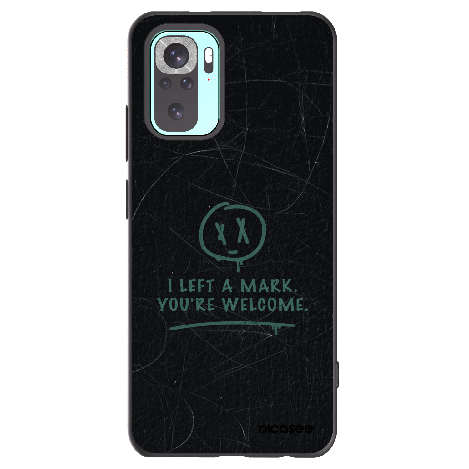 Picasee silikonový černý obal pro Xiaomi Redmi Note 10 Pro - LEFT A MARK