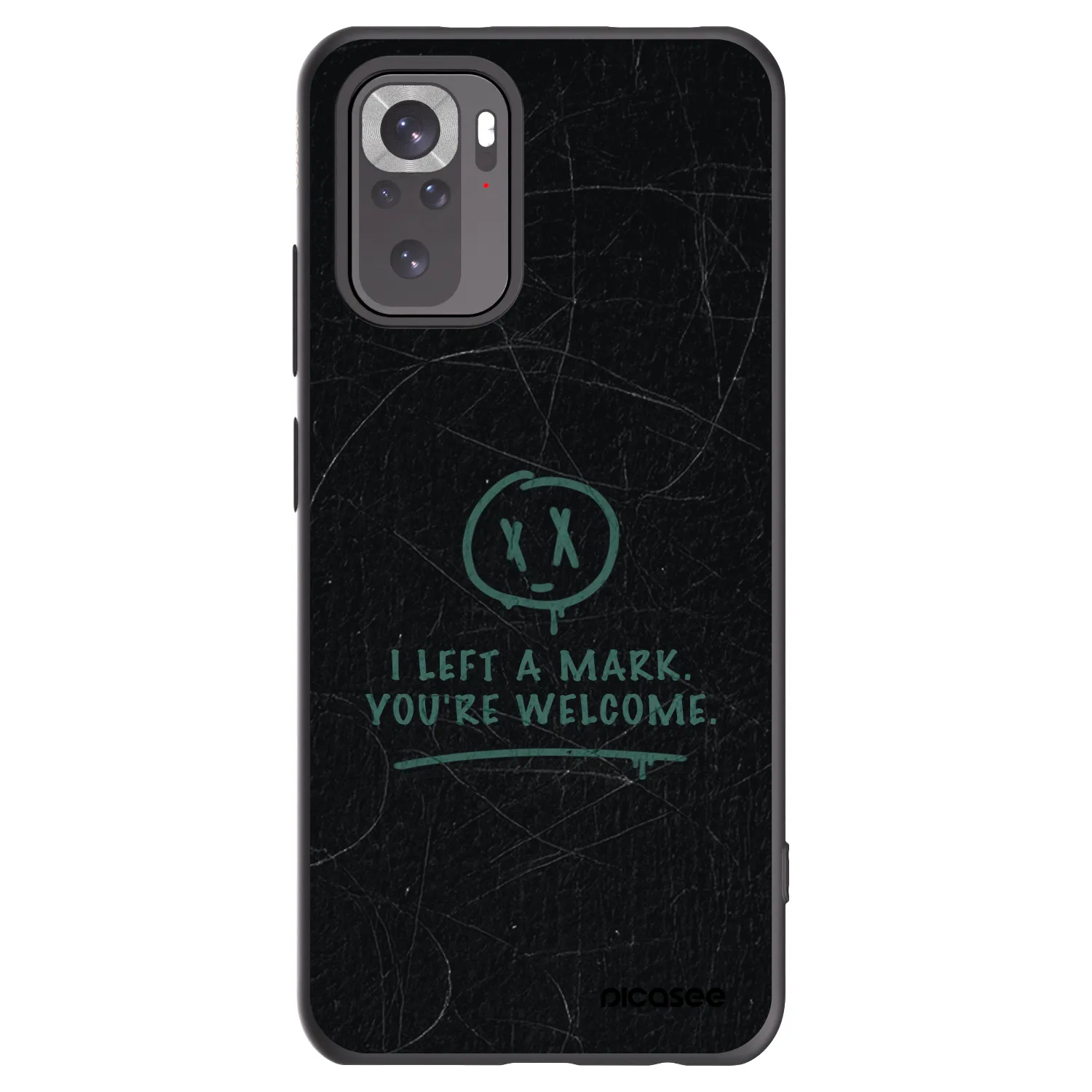 Picasee silikonový černý obal pro Xiaomi Redmi Note 10S - LEFT A MARK