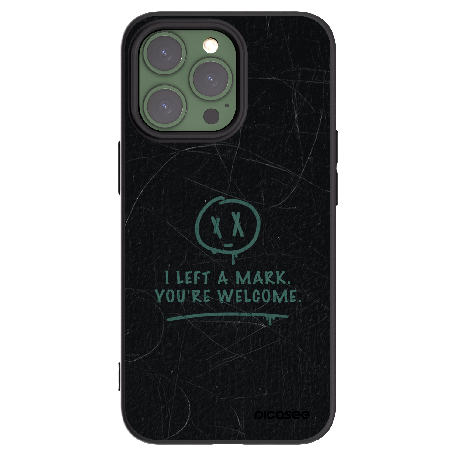 Picasee silikonový černý obal pro Apple iPhone 13 Pro - LEFT A MARK