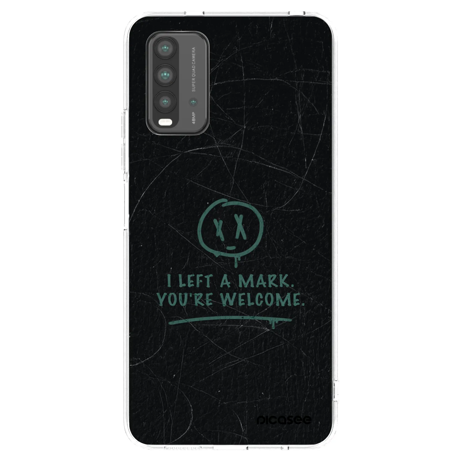 Picasee silikonový průhledný obal pro Xiaomi Redmi 9T - LEFT A MARK