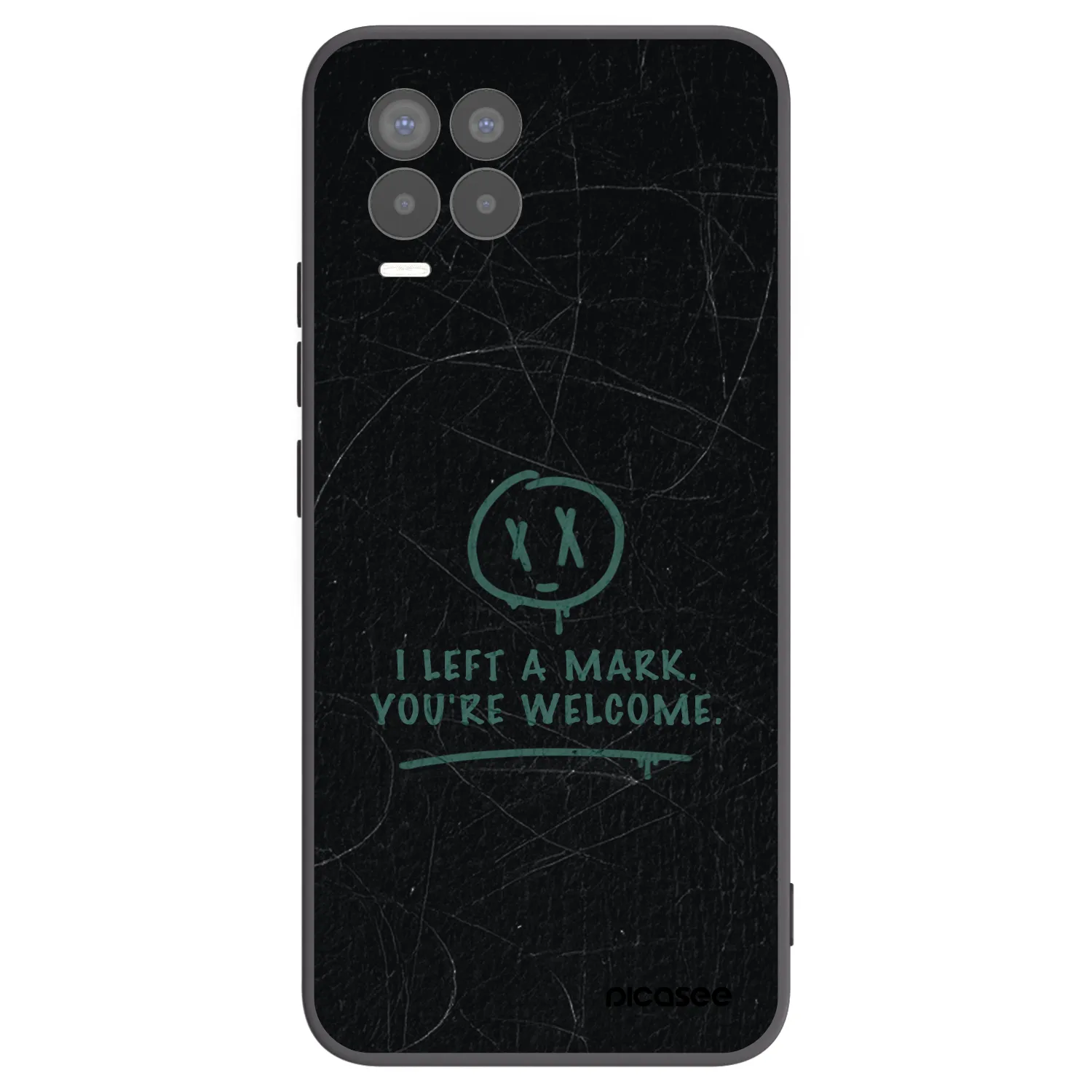 Picasee silikonový černý obal pro Realme 8 Pro - LEFT A MARK