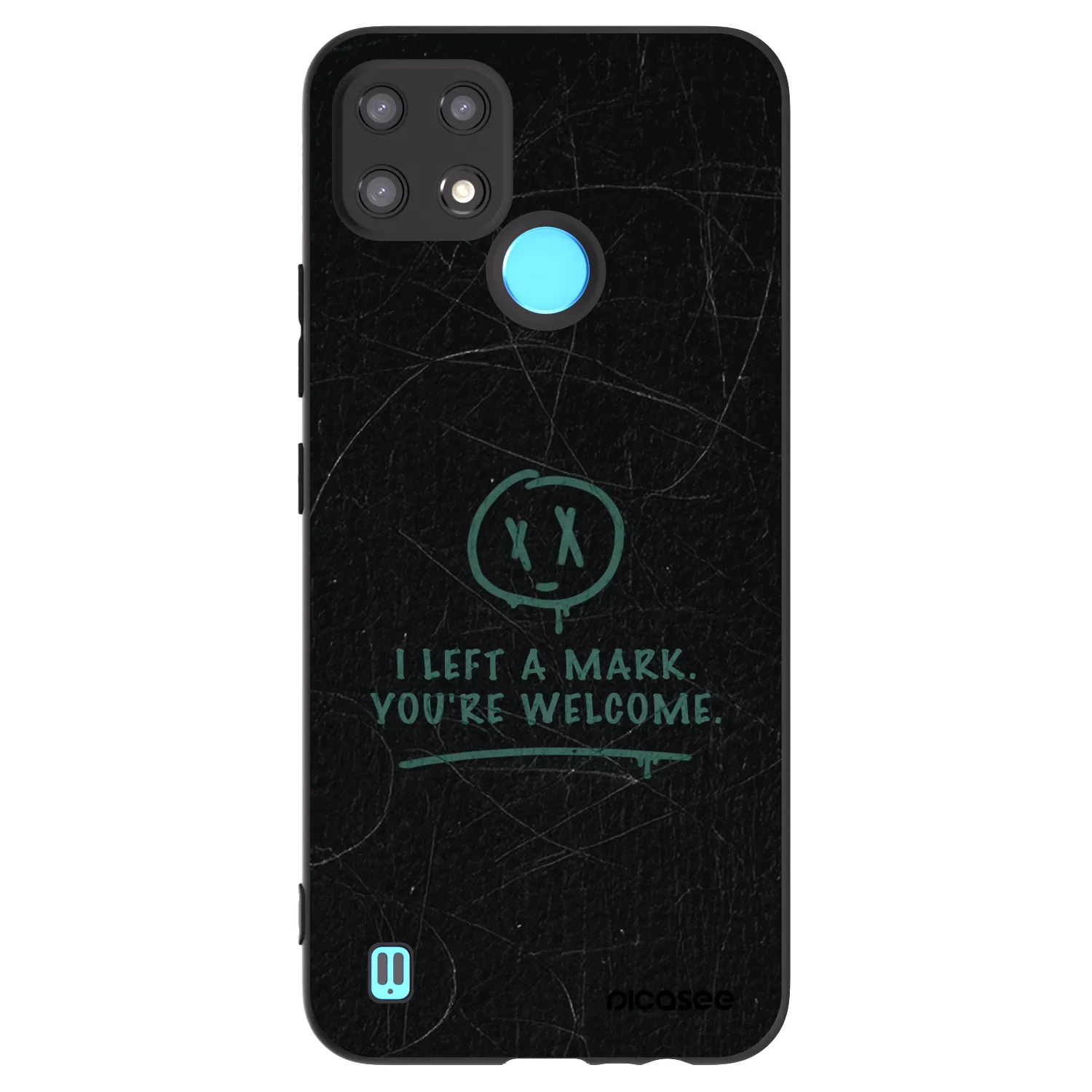 Picasee silikonový černý obal pro Realme C21 - LEFT A MARK