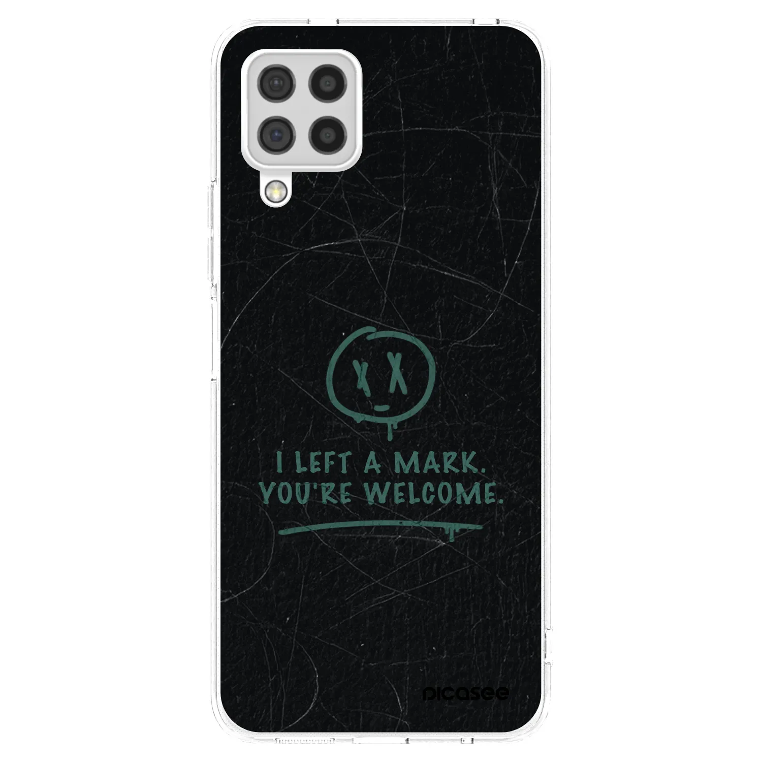 Picasee silikonový průhledný obal pro Samsung Galaxy A22 A225F 4G - LEFT A MARK