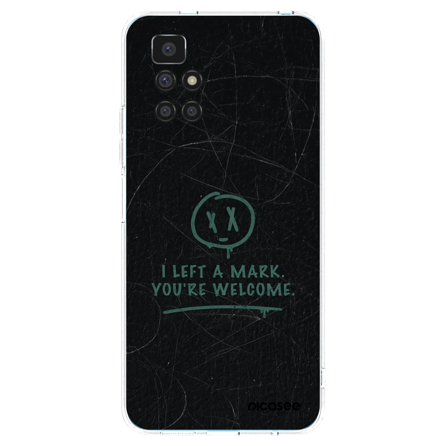 Picasee silikonový průhledný obal pro Xiaomi Redmi 10 - LEFT A MARK