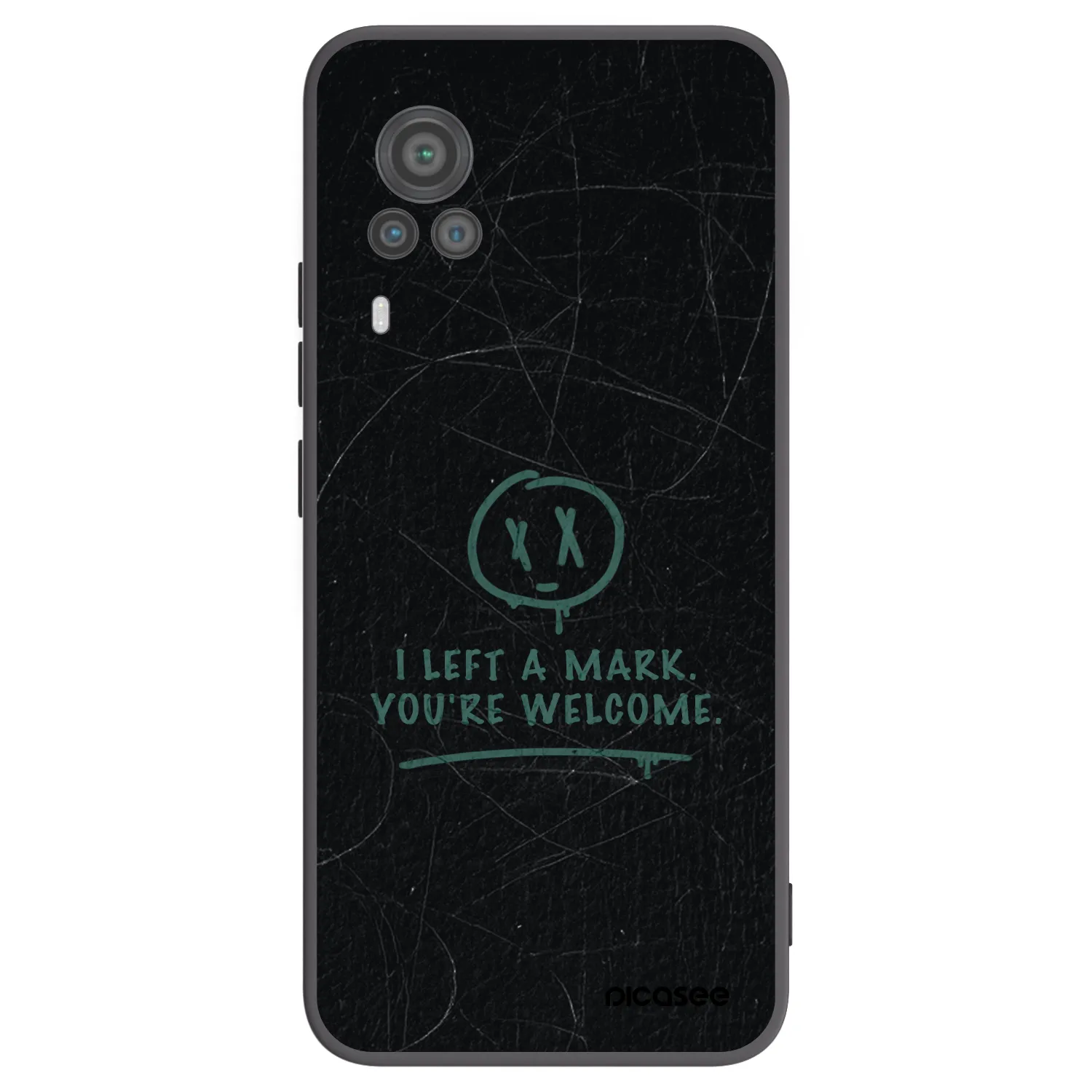 Picasee silikonový černý obal pro Vivo X60 Pro 5G - LEFT A MARK