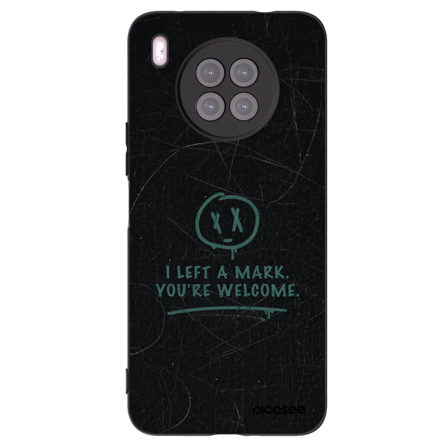 Picasee silikonový černý obal pro Huawei Nova 8i - LEFT A MARK